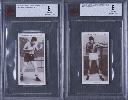 1938 Churchman "Boxing Personalities" High Grade Complete Set (50)